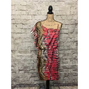 Jessica Simpson, One Shoulder Multi Color Dress